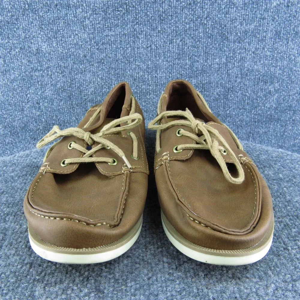 Sonoma Mitchelltan Men Boat Shoe Brown Synthetic Lace Up Size 12 Medium